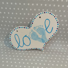 Load image into Gallery viewer, Wide Heart Plaque with Beads