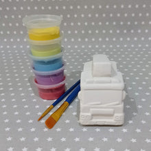 Load image into Gallery viewer, Ready to paint pottery - small fire engine figure