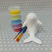 Load image into Gallery viewer, Ready to paint pottery - Medium Dolphin Figure