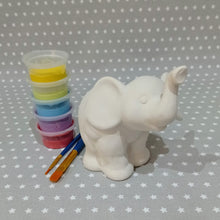Load image into Gallery viewer, Ready to paint pottery - Medium Elephant Figure
