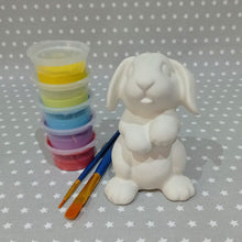 Load image into Gallery viewer, Ready to paint pottery - Medium Floppy Eared Rabbit Figure