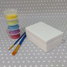 Load image into Gallery viewer, Ready to paint pottery - Rectangle Trinket Box