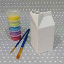 Load image into Gallery viewer, Ready to paint pottery - Milk Carton
