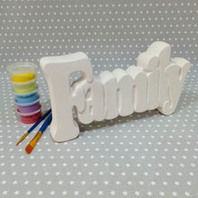 Load image into Gallery viewer, Ready to paint pottery - FAMILY Plaque