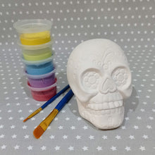 Load image into Gallery viewer, Ready to paint pottery - Sugar Skull Figure