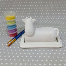 Load image into Gallery viewer, Ready to paint pottery - Cow Butter Dish