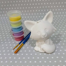 Load image into Gallery viewer, Ready to paint pottery - medium fox figure