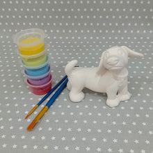 Load image into Gallery viewer, Ready to paint pottery - medium daschund figure