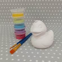 Load image into Gallery viewer, Ready to paint pottery - small duck figure