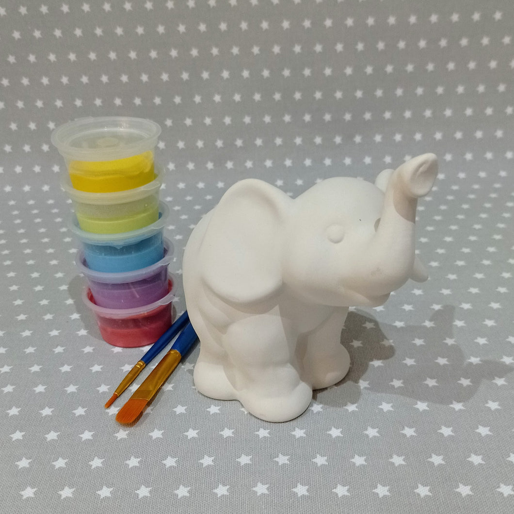 Ready to paint pottery - Medium Elephant Figure