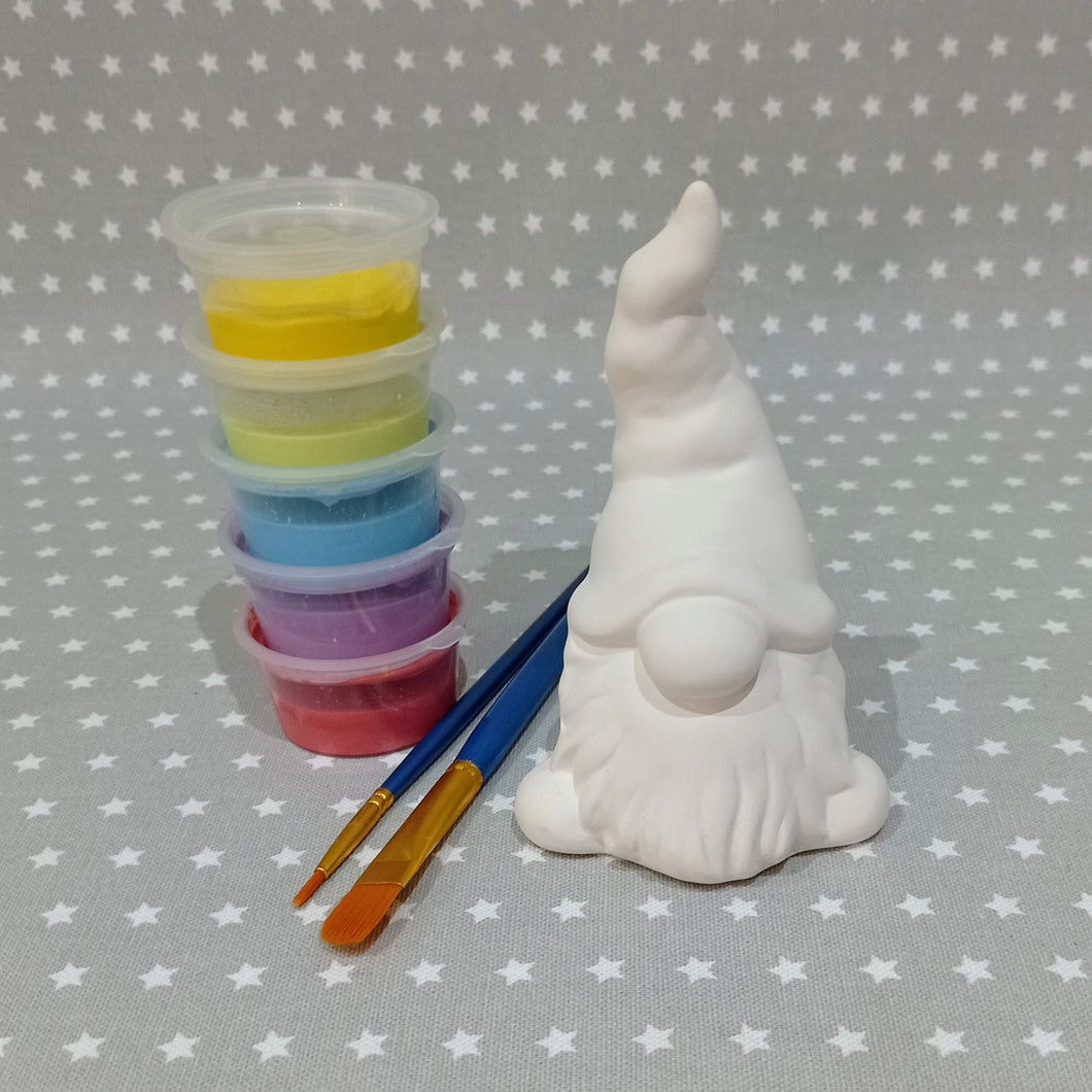 Ready to paint pottery - medium gonk gnome figure