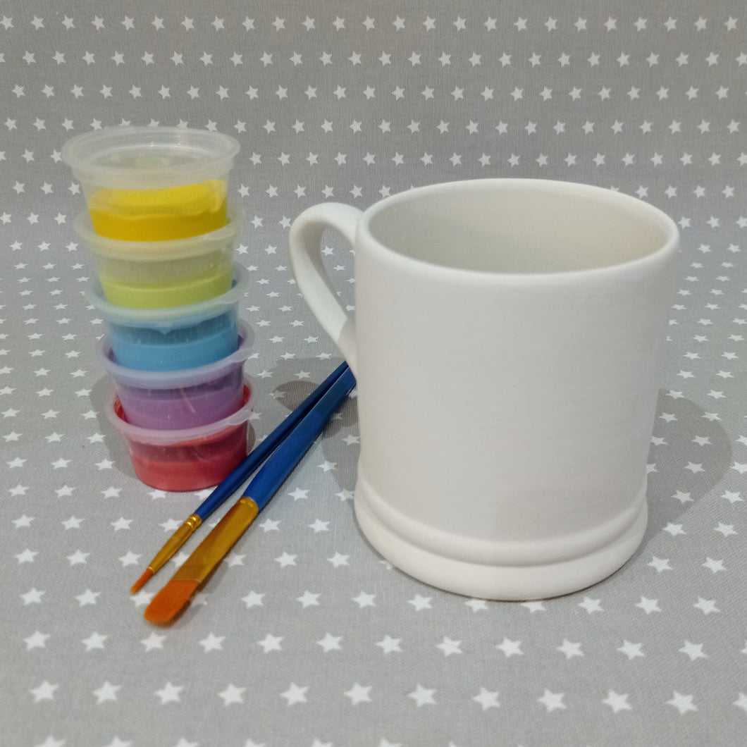 Ready to paint pottery - Large Country Mug
