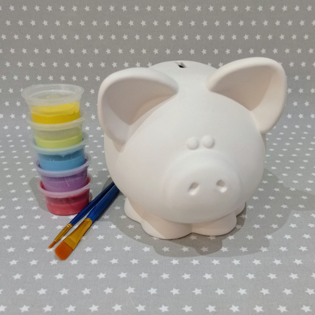 Ready to paint pottery - Piggy Bank Money Box