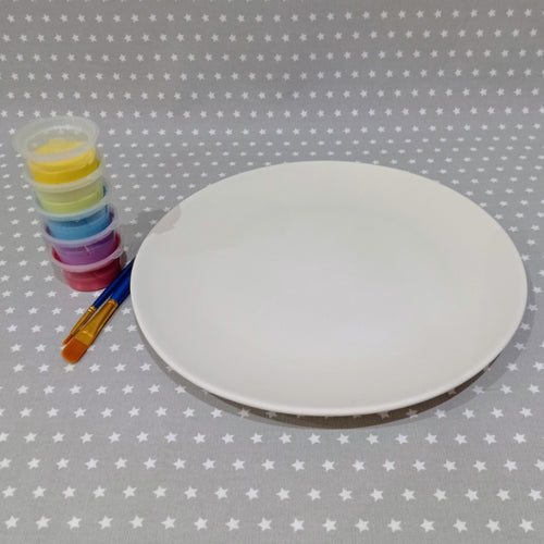 Ready to paint pottery - Coupe Dinner Plate
