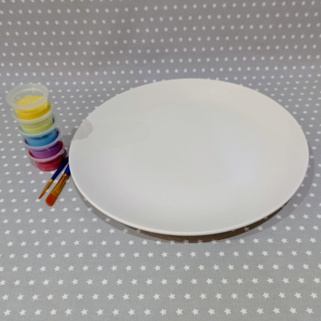 Ready to paint pottery - Coupe Charger Plate