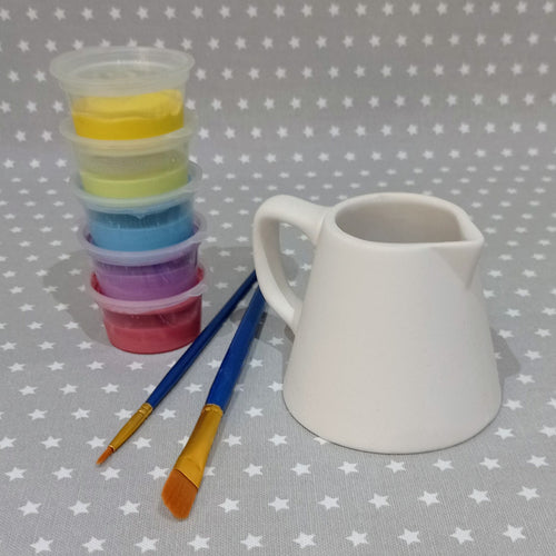 Ready to paint pottery - Angular Cream Jug