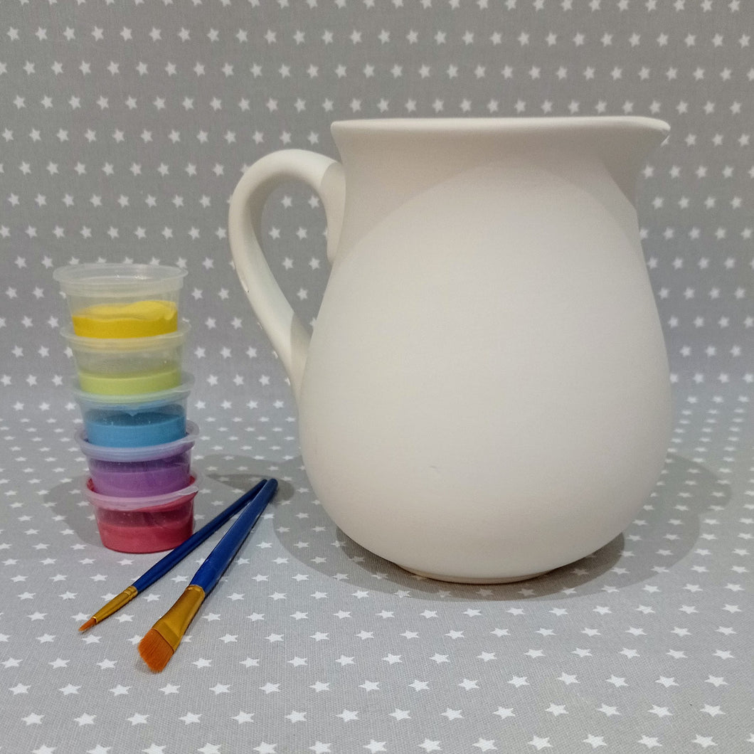 Ready to paint pottery - 1 Litre Jug