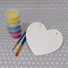 Load image into Gallery viewer, Ready to paint pottery - Classic Heart Plaque
