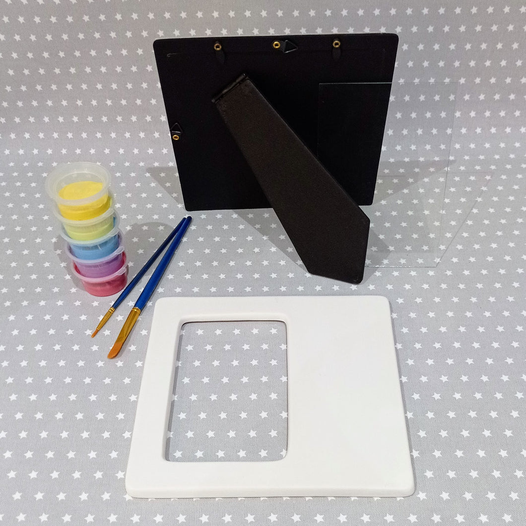 Ready to paint pottery - Rectangle Frame