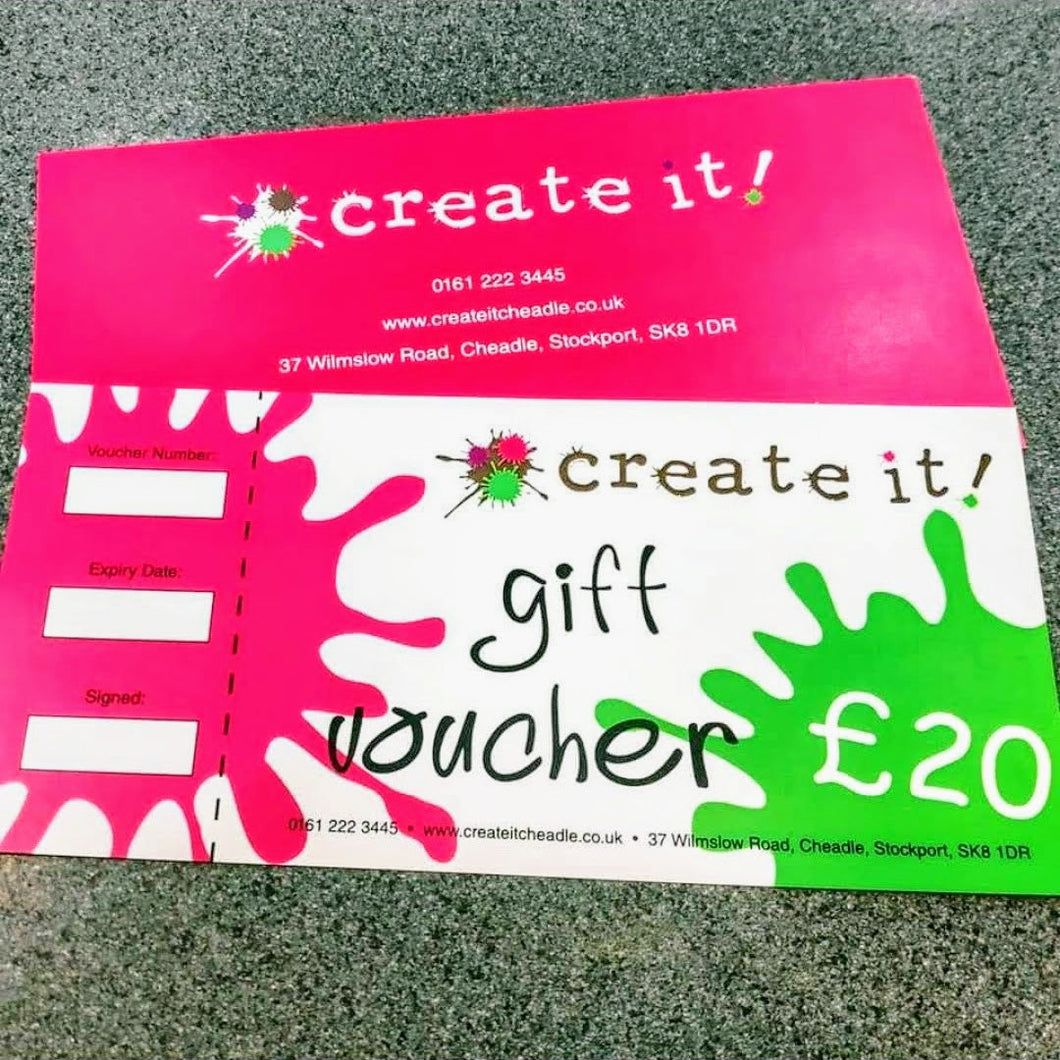 Create It Gift Vouchers